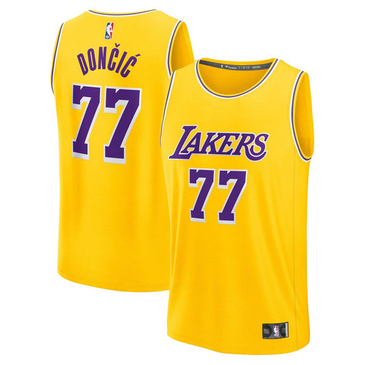 Luka Dončić Los Angeles Lakers Fanatics Big & Tall Fast Break Player Jersey - Gold - Icon Edition