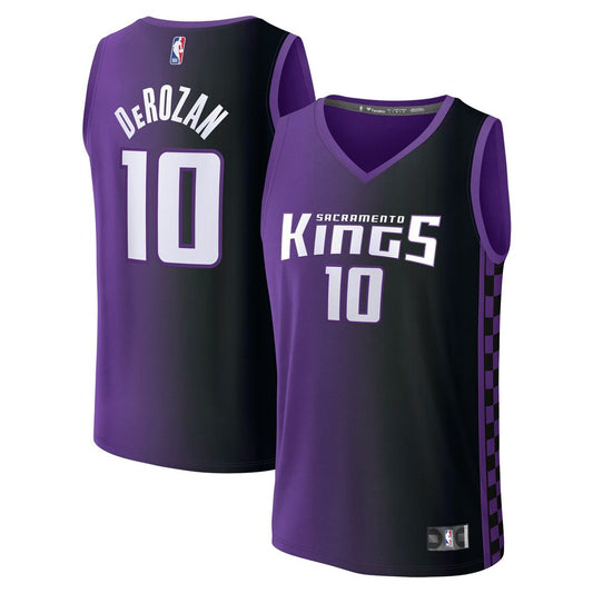 DeMar DeRozan Sacramento Kings Fanatics Fast Break Replica Jersey - Statement Edition - Purple