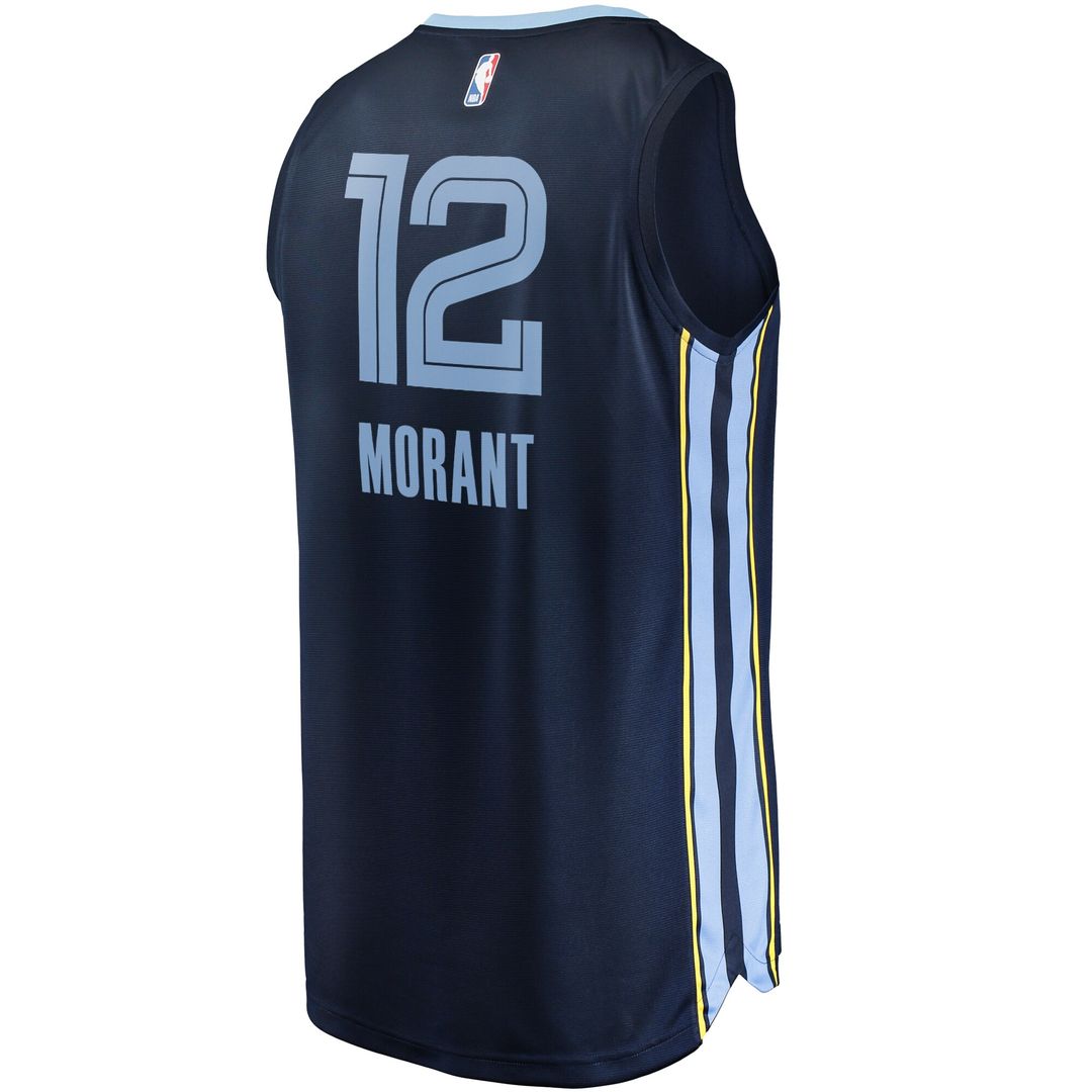 Ja Morant Memphis Grizzlies Fanatics Big & Tall Fast Break Player Jersey - Navy - Icon Edition