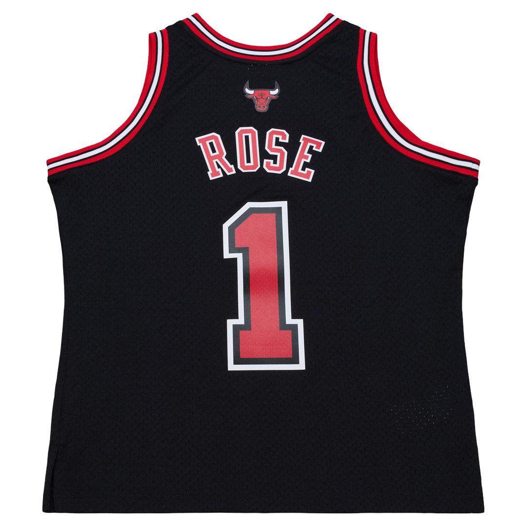 Derrick Rose Chicago Bulls Mitchell & Ness Big & Tall 2010/11 Swingman Jersey - Black