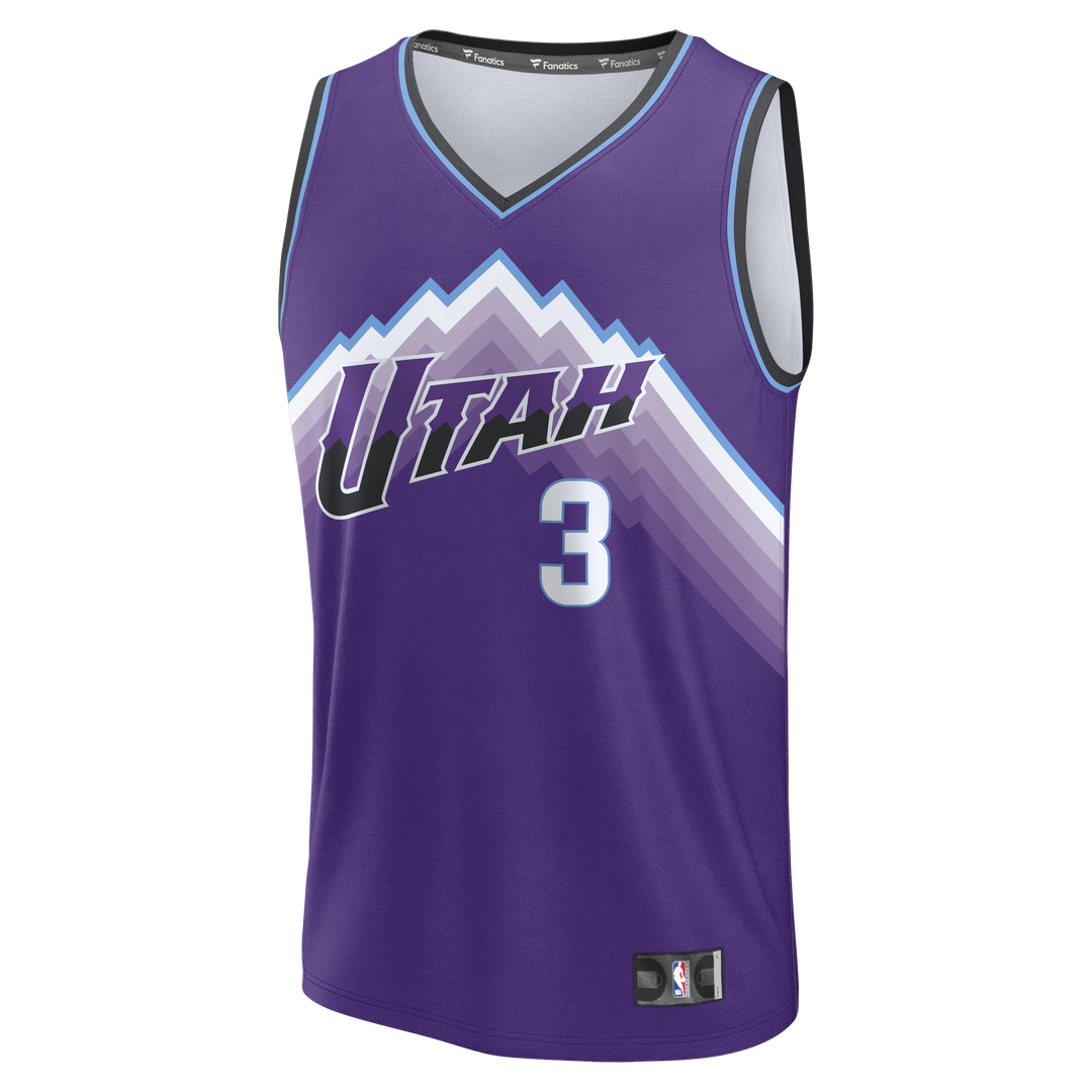 Keyonte George Utah Jazz Fanatics Fast Break Replica Jersey - Purple - Icon Edition