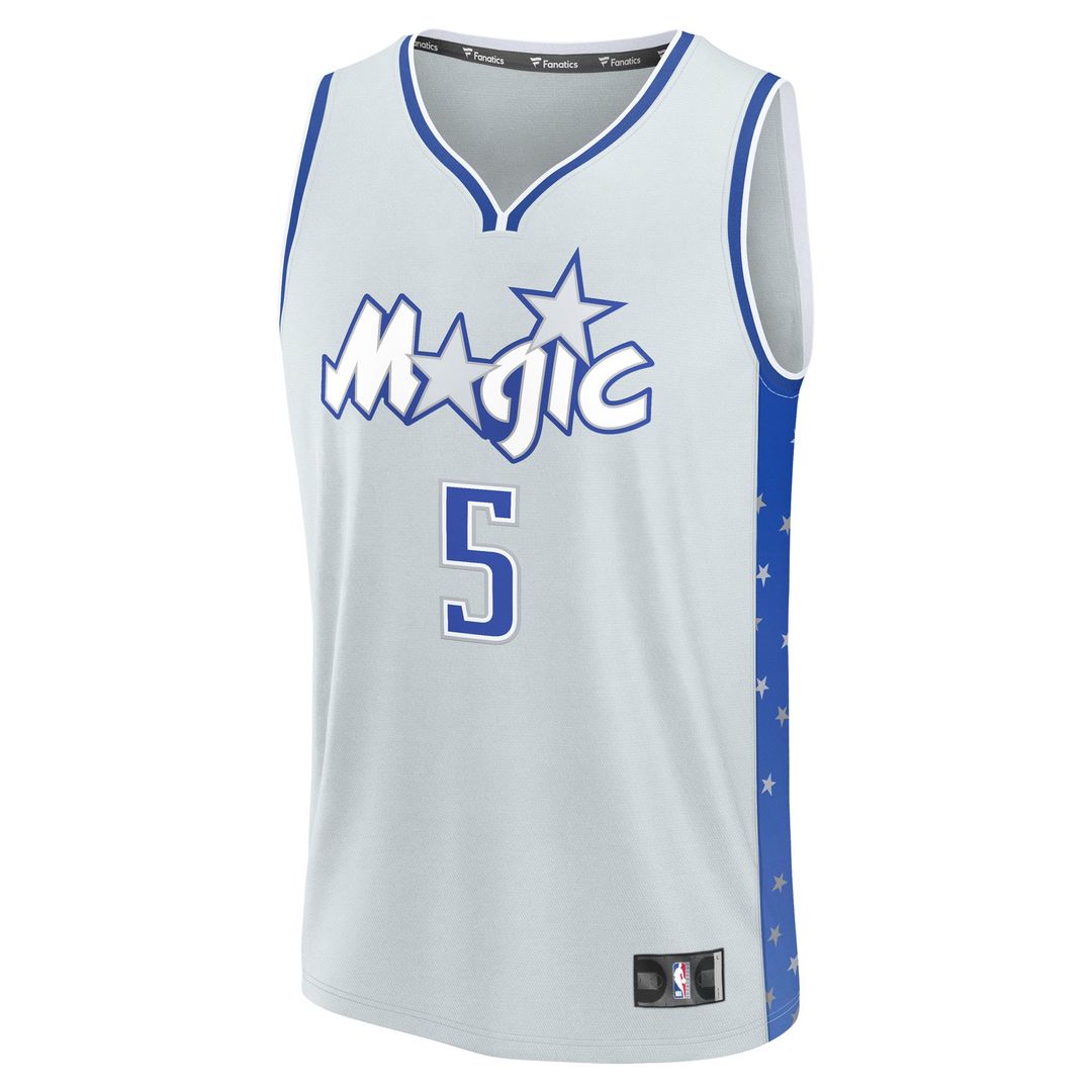 Paolo Banchero Orlando Magic Fanatics 2025/26 City Edition Fast Break Jersey - Silver